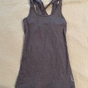 Asics Heathered Gray Athletic Top
